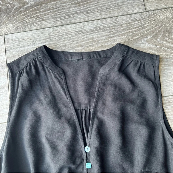 City Chic Black Sleeveless V Neck Midi Dress With Ruffles - Picture 5 of 13